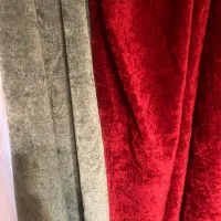 دکور مخمل سبزو زرشکی