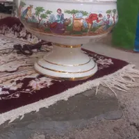 جاشکلاتی و بشقاب طرح گل و بلبل