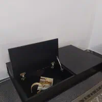 میز پذیرایی قهوه ای چوبی