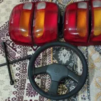 فروش دو فرمان و چراغ و آچار چرخ فابریک پراید