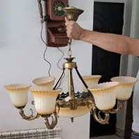 ۲ عدد لوستر ۶ شاخه