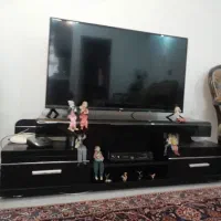 میزتلویزیون  هایگلاس رنگ مشکی