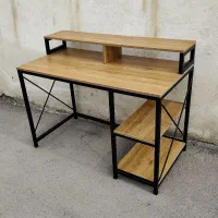 میز تحریر و کامپیوتر چوبی و فلزی مدل 202