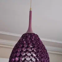 لوستر فلزی و شیشه ای