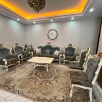 مبل استیل چوب راش گرجستان ۹نفره،درحد نو