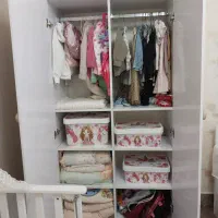 ست کامل اتاق خواب شیک و کاربردی برای مادر و کودک|تخت و سرویس خواب|زنجان, |دیوار