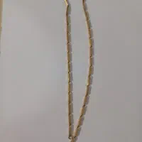 گردنبند استیل طلایی رنگ ثابت