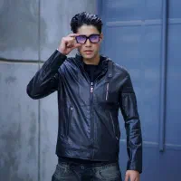 بیرون بر کاپشن چرم مردانه