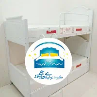 تخت خواب دو طبقه حاجی پور(تختخواب۲دوطبقه)تشک چکاوک