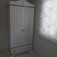 سرویس سیمونی تخت و کمد در حد نو|تخت و سرویس خواب|رامجین, |دیوار