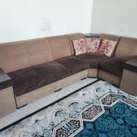 مبل راحتی مدل ال در حد نو 5 نفره