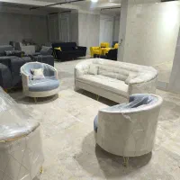 مبل هشت نفره مدل صدفی+ میز جلو مبلی هدیه|مبلمان خانگی و میز عسلی|چابهار, |دیوار