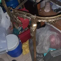 آینه کنسول برنجی اصل باسنگ سالم