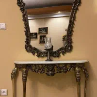 آینه کنسول برنز،میز بار آنتیک برنز