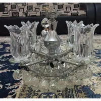 لوستر کریستالی  ۴ تا لاله خور ۸ لامپ