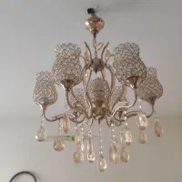 یک لوسترشش شعله برنز کارکرده سالم