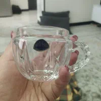 دو دست فنجون کریستال لهستان