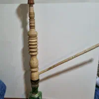 قلیان تنه سفالی و چوبی