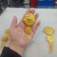 زنجیر و مدال آبکاری طلا عیار۹۲۵