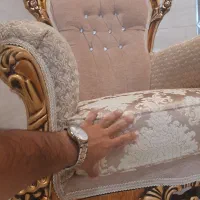 مبل فرانسوی ۷نفره سلطنتی تمام چوب راش مناسب جهیزیه|مبلمان خانگی و میز عسلی|رشت, آزادگان|دیوار