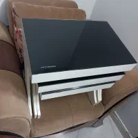 مبل ۷ نفره به سه عدد عسلی مشکی|مبلمان خانگی و میز عسلی|ری, علایین|دیوار