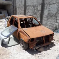 پراید مدل ۹۵ سوخته