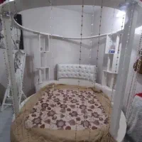 تخت گرد دو نفره سلطنتی|تخت و سرویس خواب|مشهد, مقدم|دیوار