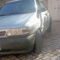 پراید مدل 85 انژکتور نقره ای دور رنگ سقف آفتاب س