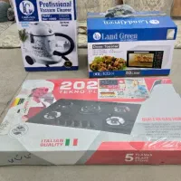 جاروبرقی و گاز صفحه ای و ماکروفر توستر