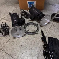 ۲ ست فلش چتر استودیویی|دوربین عکاسی و فیلم‌برداری|تهران, گلستان (شهرک راه آهن)|دیوار