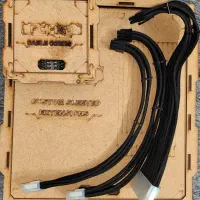 ست کابل اسلیو شده PCMOD مشکی همراه با جعبه چوبی