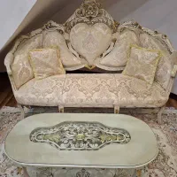 مبل استیل چوب گردو|مبلمان خانگی و میز عسلی|چالوس, |دیوار
