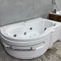 وان جکوزی حمام و مستر گوشه خارجی شاسی استیل