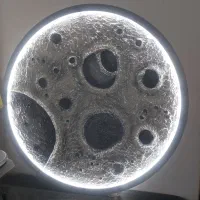 تابلو ماه  رینگ لایت دار