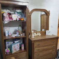 سرویس خواب کودک تا نوجوان  با روکش چوب