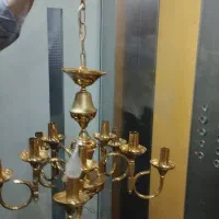 لوستر برنجی  ۲ عدد