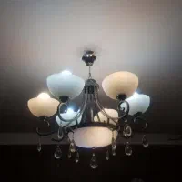 لوستر استیل 6 شعله