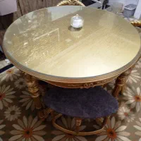 میزصبحانه خوری۴نفره به همراه کمد شیشه ای ویترینی|میز و صندلی غذاخوری|قزوین, |دیوار