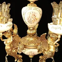 لوستر چینی برنز/برنز مدل فرشته|لوستر و چراغ آویز|تبریز, |دیوار