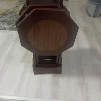 میز عسلی تاشو چهار عدد کارشده ولی سالم وتنیز