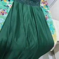 لباس مجلسی بسیار شیک سبز زمردی|لباس|گلستان (تهران), |دیوار