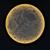 تابلو ماه پتینه ساعت و ایینه|ساعت دیواری و تزئینی|شیراز, نصر|دیوار