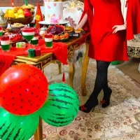 پیراهن قرمز یلدایی