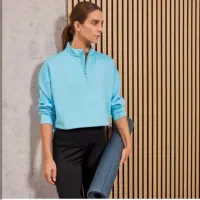 نیم زیپ کراپ  ورزشی زنانه