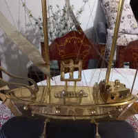 کشتی برنزی بادبانی|مجسمه، تندیس، ماکت|شیراز, درکی|دیوار