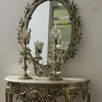 اینه و شمعدان برنز
