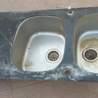 سینک شیشه ای دوقلو