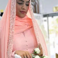 چادر و پیراهن جواهردوزی مناسب عقد حرم