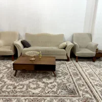 یک ست مبلمان ده نفره همراه با جلو مبلی|مبلمان خانگی و میز عسلی|پیرانشهر, |دیوار