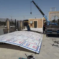 شیروانی سایه بان خودرو تایل و پلی طرح سفال